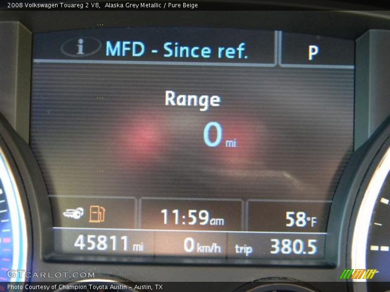 Alaska Grey Metallic / Pure Beige 2008 Volkswagen Touareg 2 V8