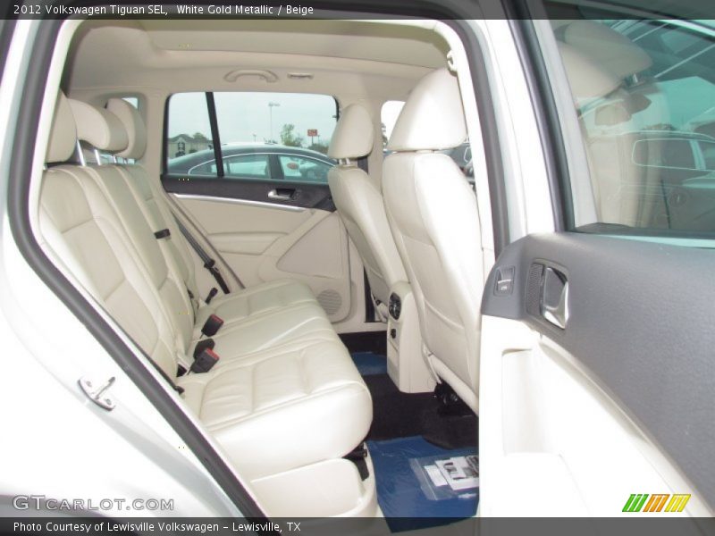 White Gold Metallic / Beige 2012 Volkswagen Tiguan SEL