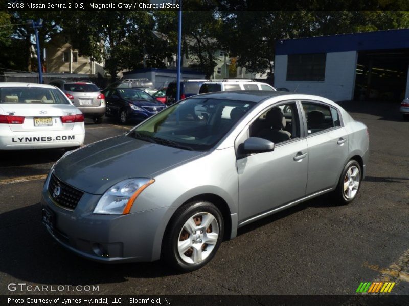 Magnetic Gray / Charcoal/Steel 2008 Nissan Sentra 2.0 S