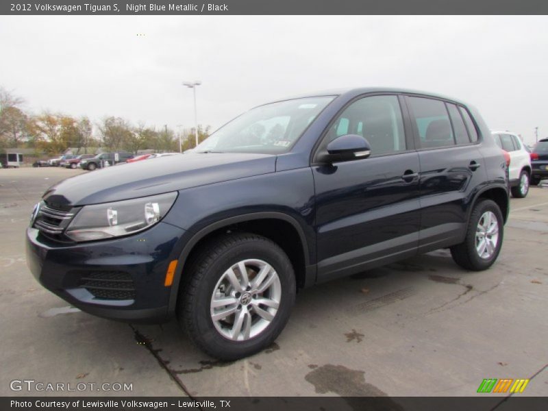Night Blue Metallic / Black 2012 Volkswagen Tiguan S