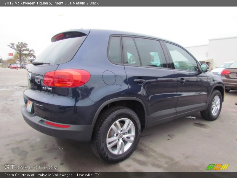 Night Blue Metallic / Black 2012 Volkswagen Tiguan S