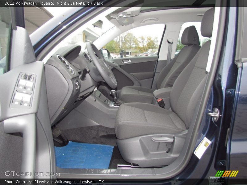 Night Blue Metallic / Black 2012 Volkswagen Tiguan S