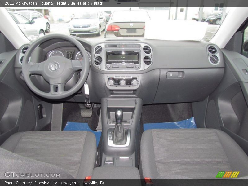 Night Blue Metallic / Black 2012 Volkswagen Tiguan S