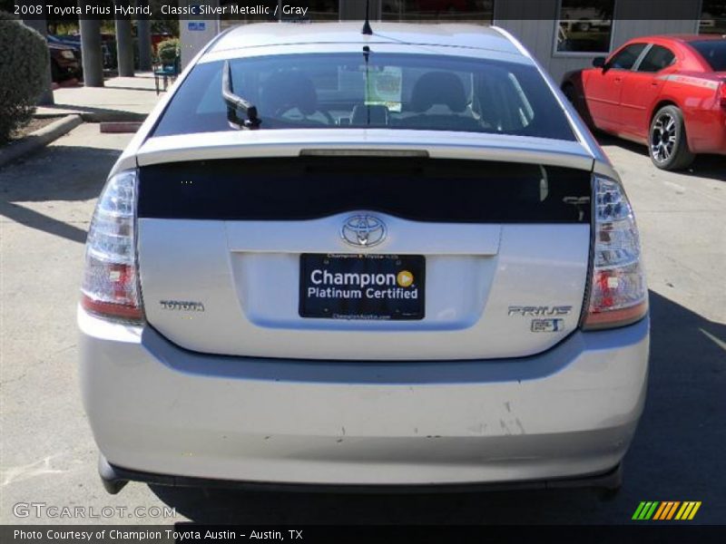 Classic Silver Metallic / Gray 2008 Toyota Prius Hybrid