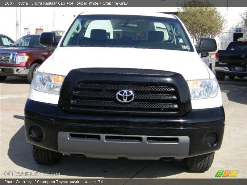 Super White / Graphite Gray 2007 Toyota Tundra Regular Cab 4x4