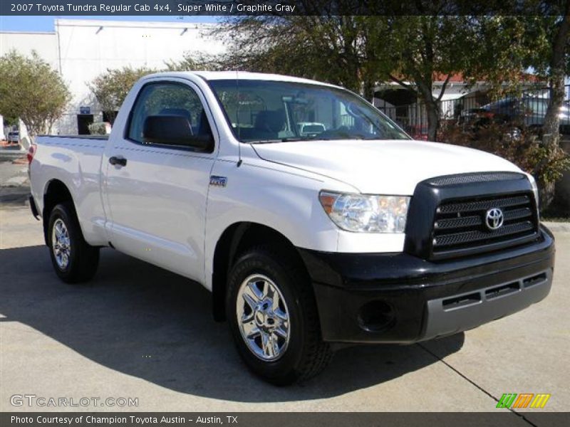 Super White / Graphite Gray 2007 Toyota Tundra Regular Cab 4x4