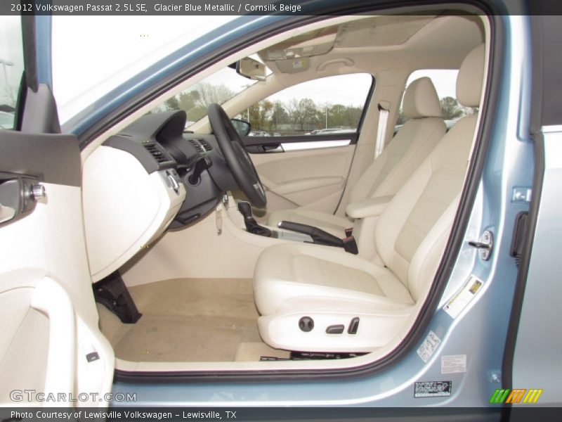 Glacier Blue Metallic / Cornsilk Beige 2012 Volkswagen Passat 2.5L SE