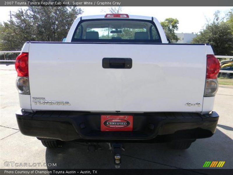Super White / Graphite Gray 2007 Toyota Tundra Regular Cab 4x4