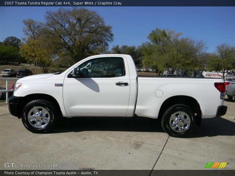 Super White / Graphite Gray 2007 Toyota Tundra Regular Cab 4x4
