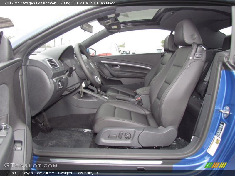 Rising Blue Metallic / Titan Black 2012 Volkswagen Eos Komfort