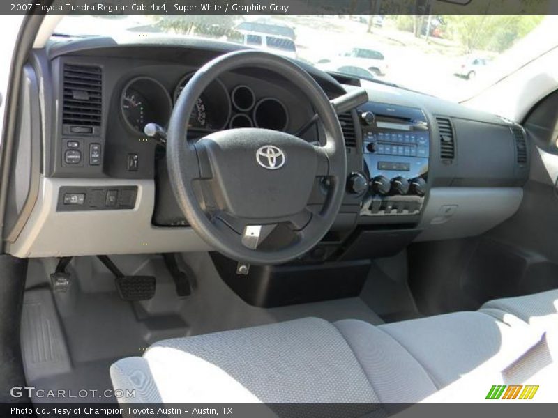 Super White / Graphite Gray 2007 Toyota Tundra Regular Cab 4x4