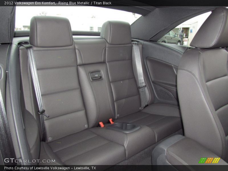 Rising Blue Metallic / Titan Black 2012 Volkswagen Eos Komfort
