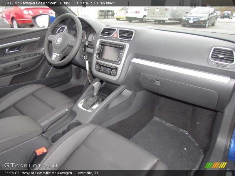 Rising Blue Metallic / Titan Black 2012 Volkswagen Eos Komfort