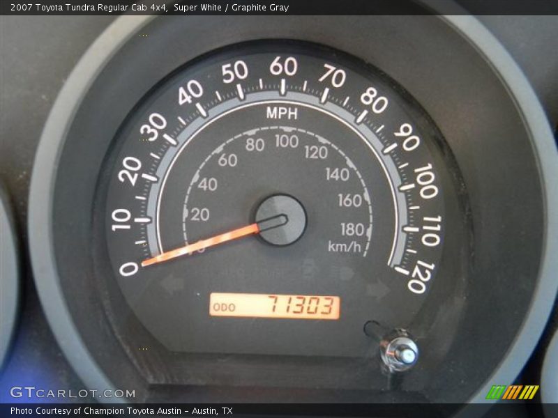 Super White / Graphite Gray 2007 Toyota Tundra Regular Cab 4x4