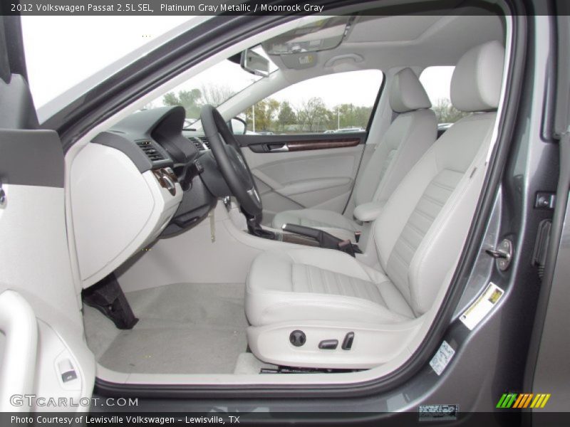  2012 Passat 2.5L SEL Moonrock Gray Interior