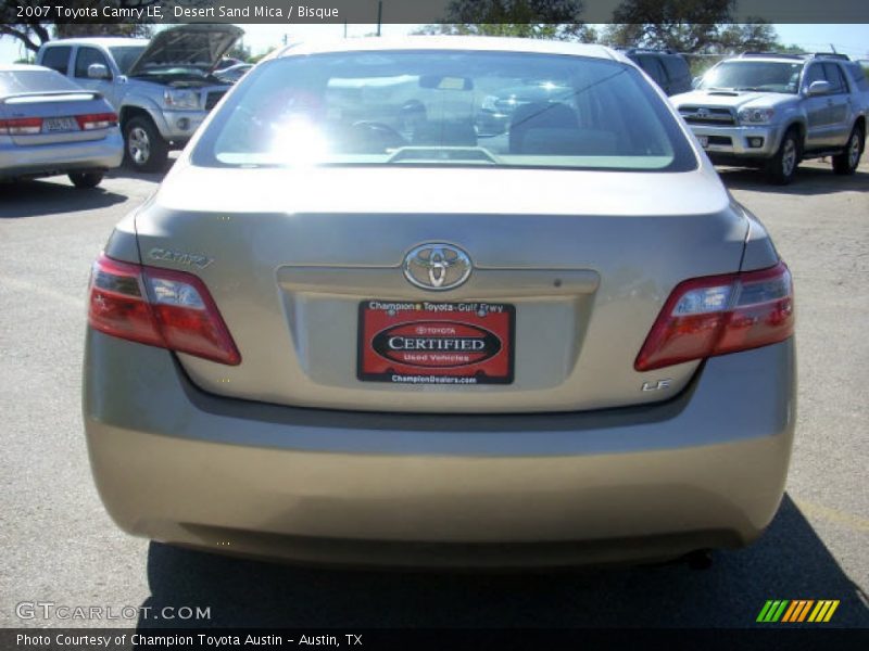 Desert Sand Mica / Bisque 2007 Toyota Camry LE