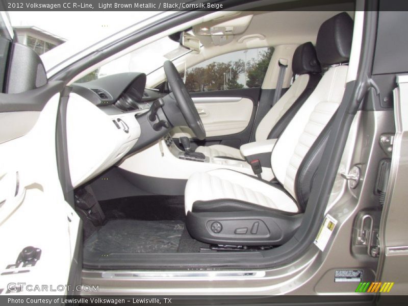 Light Brown Metallic / Black/Cornsilk Beige 2012 Volkswagen CC R-Line