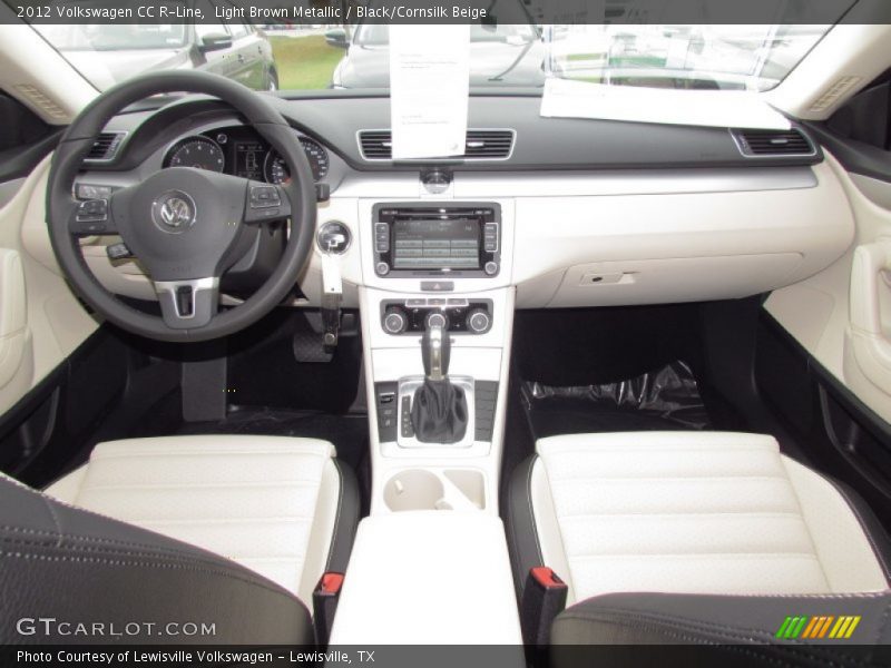 Light Brown Metallic / Black/Cornsilk Beige 2012 Volkswagen CC R-Line