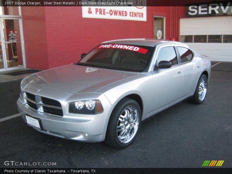Silver Steel Metallic / Dark Slate Gray/Light Graystone 2007 Dodge Charger