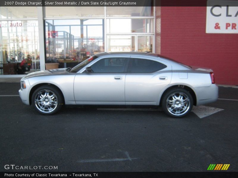 Silver Steel Metallic / Dark Slate Gray/Light Graystone 2007 Dodge Charger