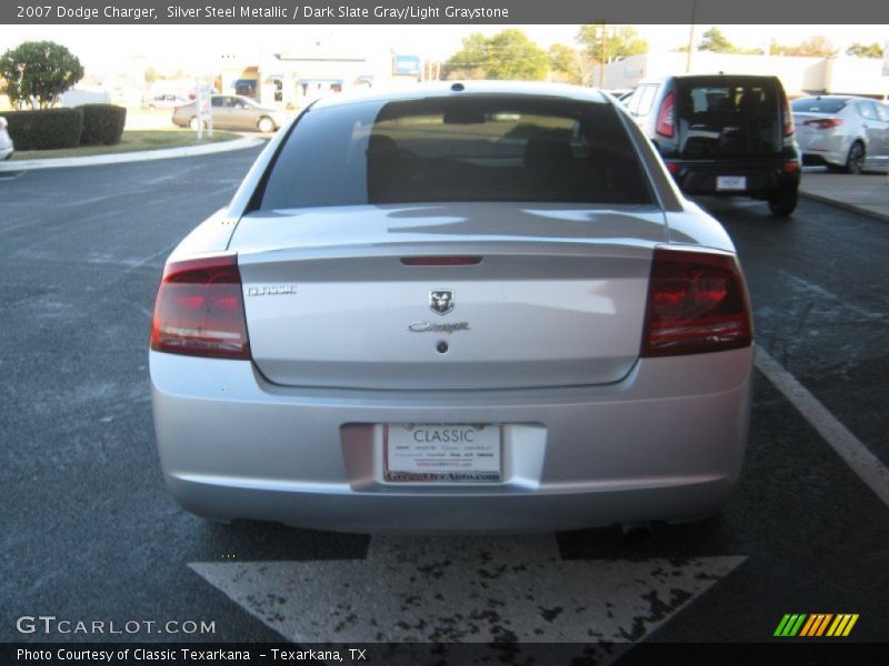 Silver Steel Metallic / Dark Slate Gray/Light Graystone 2007 Dodge Charger