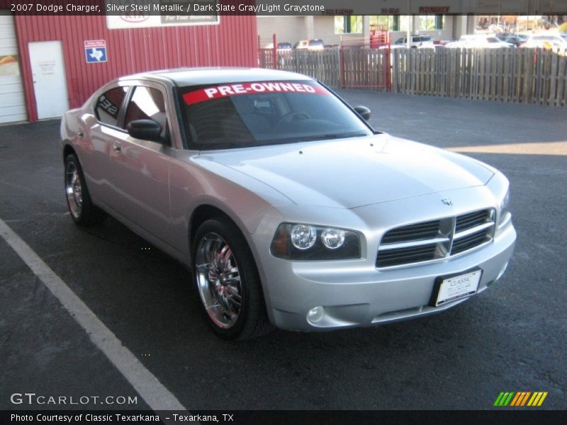 Silver Steel Metallic / Dark Slate Gray/Light Graystone 2007 Dodge Charger