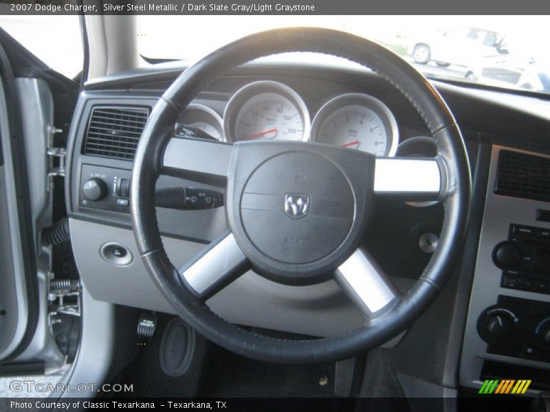 Silver Steel Metallic / Dark Slate Gray/Light Graystone 2007 Dodge Charger