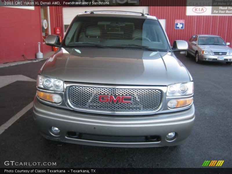 Pewter Metallic / Sandstone 2003 GMC Yukon XL Denali AWD