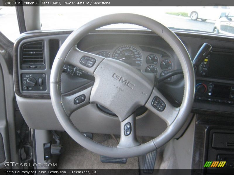 Pewter Metallic / Sandstone 2003 GMC Yukon XL Denali AWD