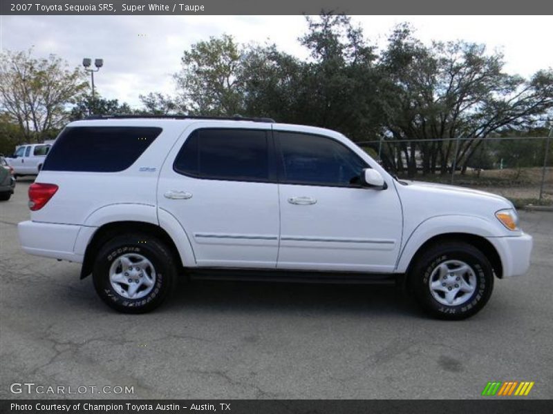 Super White / Taupe 2007 Toyota Sequoia SR5