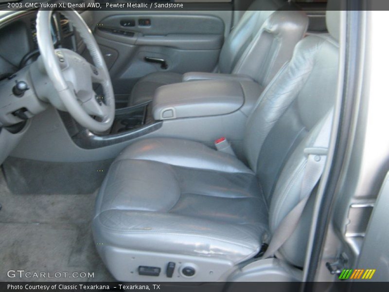 Pewter Metallic / Sandstone 2003 GMC Yukon XL Denali AWD