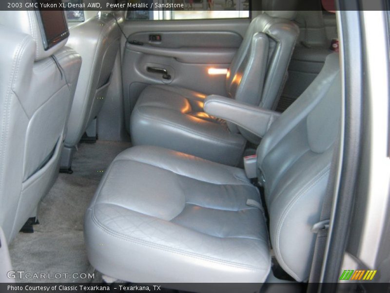 Pewter Metallic / Sandstone 2003 GMC Yukon XL Denali AWD