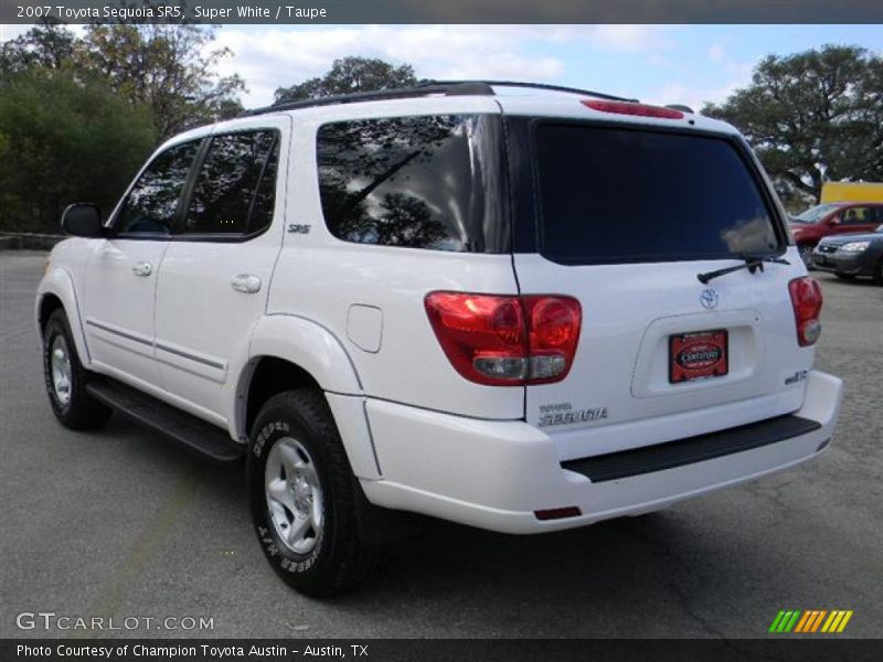 Super White / Taupe 2007 Toyota Sequoia SR5