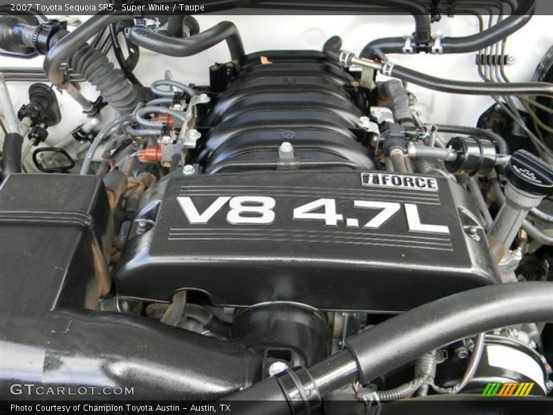 Super White / Taupe 2007 Toyota Sequoia SR5