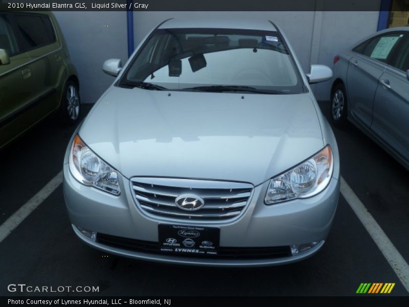 Liquid Silver / Gray 2010 Hyundai Elantra GLS