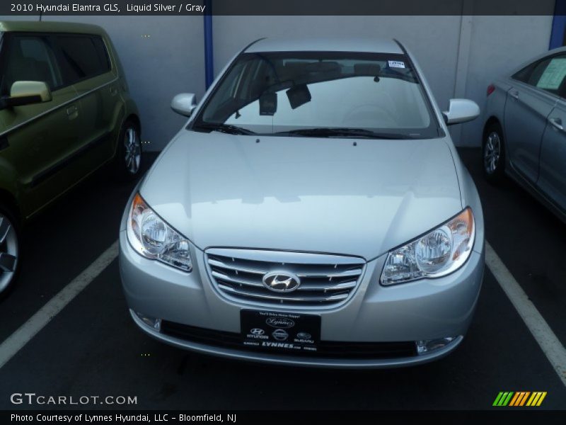 Liquid Silver / Gray 2010 Hyundai Elantra GLS