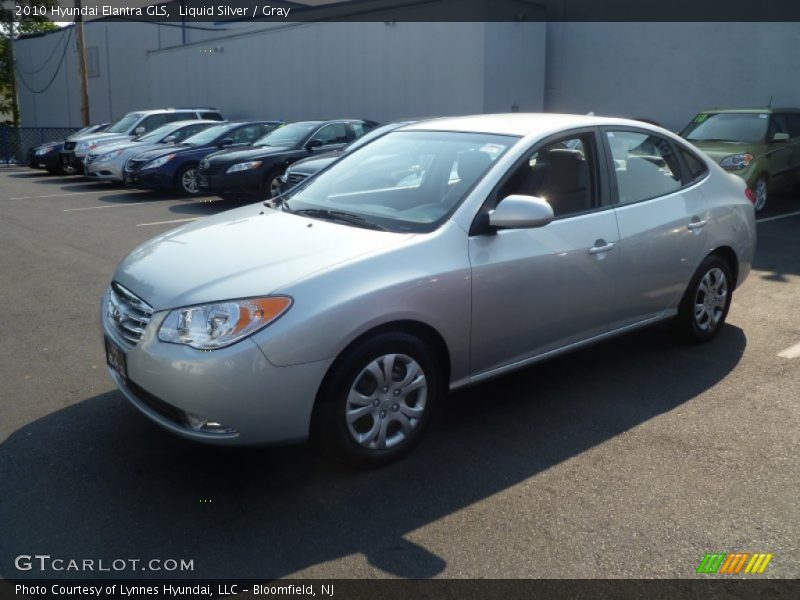 Liquid Silver / Gray 2010 Hyundai Elantra GLS
