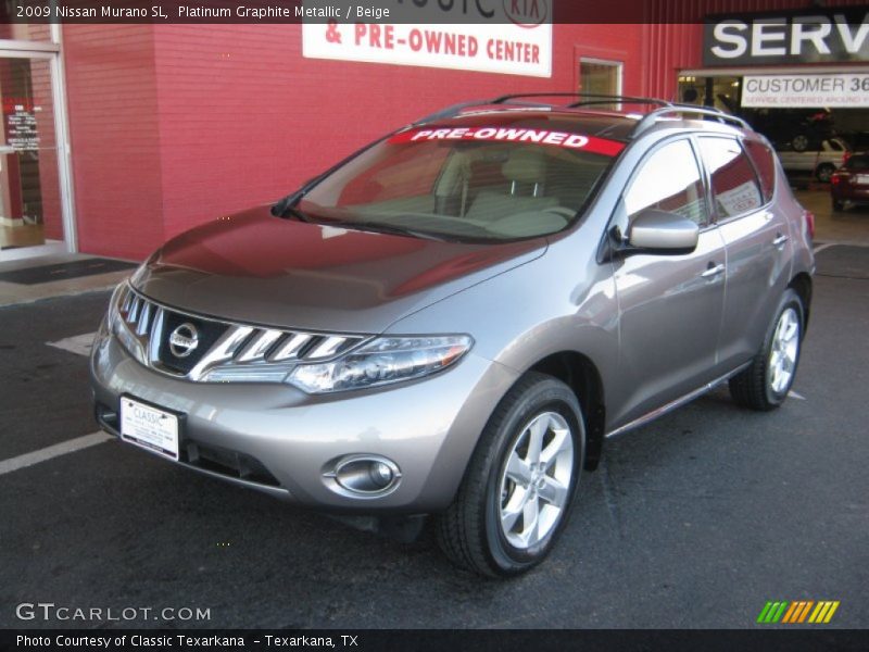 Platinum Graphite Metallic / Beige 2009 Nissan Murano SL