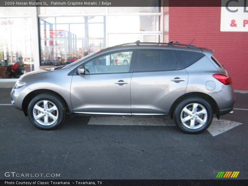 Platinum Graphite Metallic / Beige 2009 Nissan Murano SL