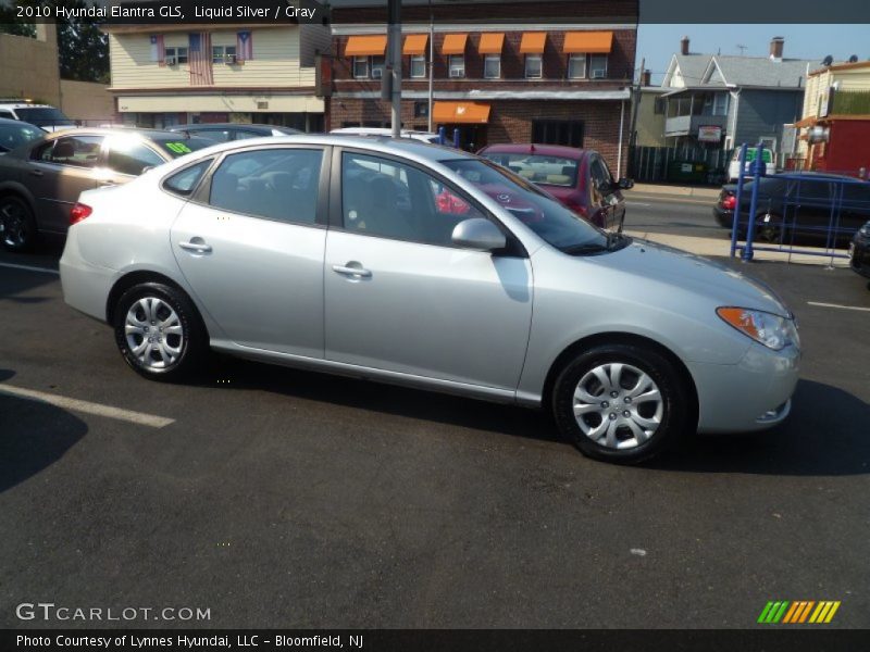 Liquid Silver / Gray 2010 Hyundai Elantra GLS