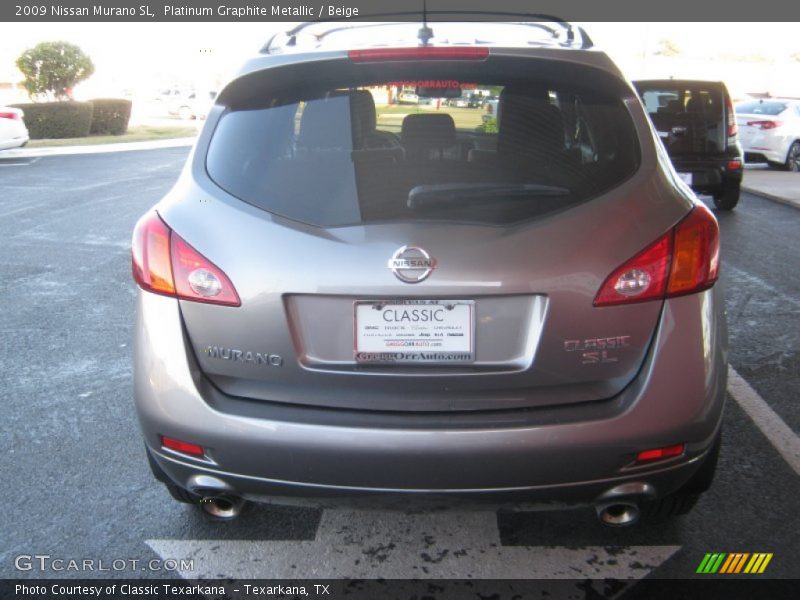 Platinum Graphite Metallic / Beige 2009 Nissan Murano SL