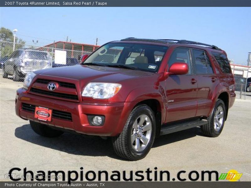 Salsa Red Pearl / Taupe 2007 Toyota 4Runner Limited