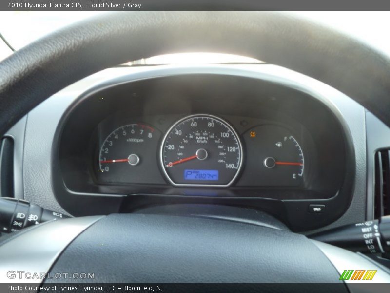 Liquid Silver / Gray 2010 Hyundai Elantra GLS