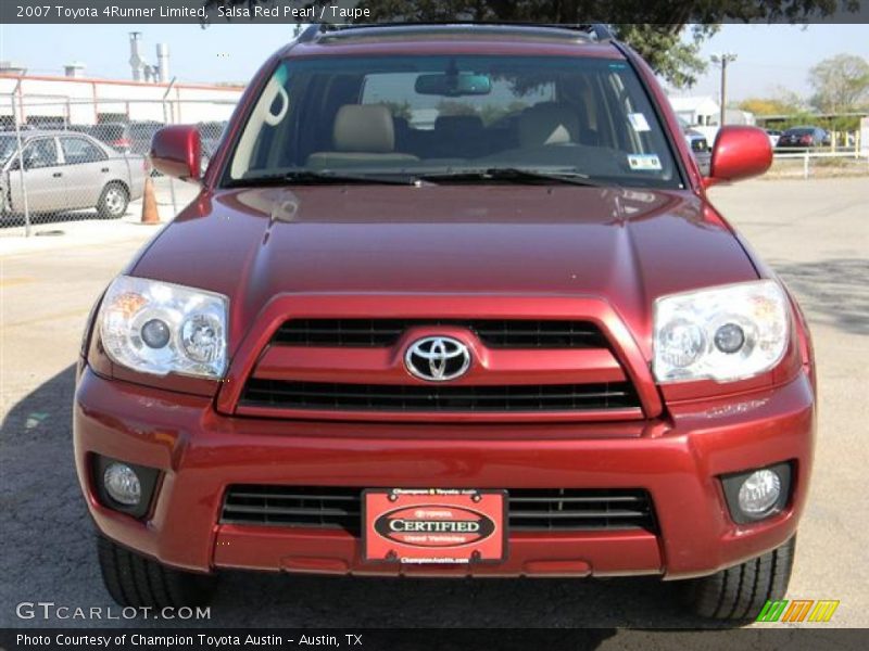 Salsa Red Pearl / Taupe 2007 Toyota 4Runner Limited