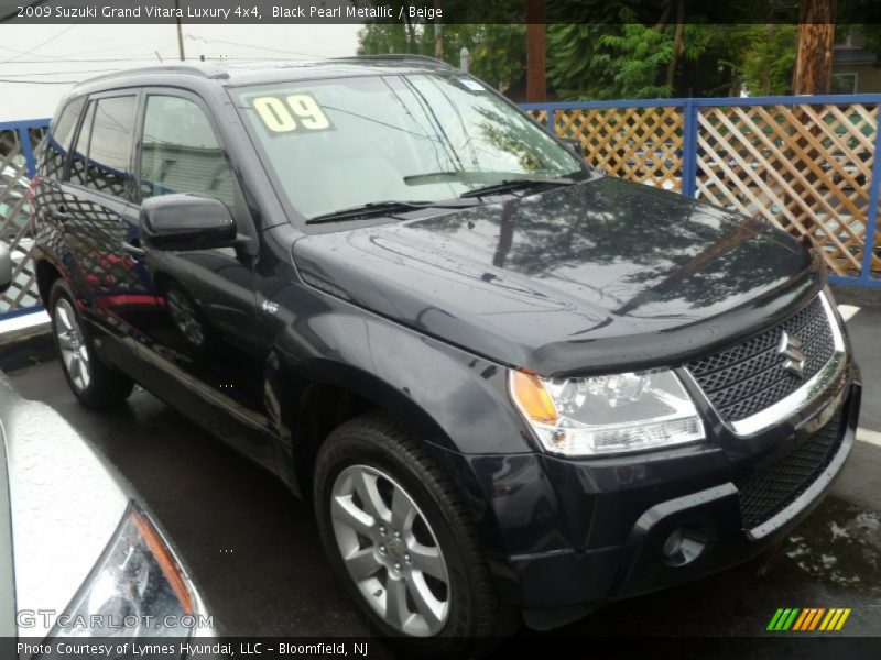 Black Pearl Metallic / Beige 2009 Suzuki Grand Vitara Luxury 4x4