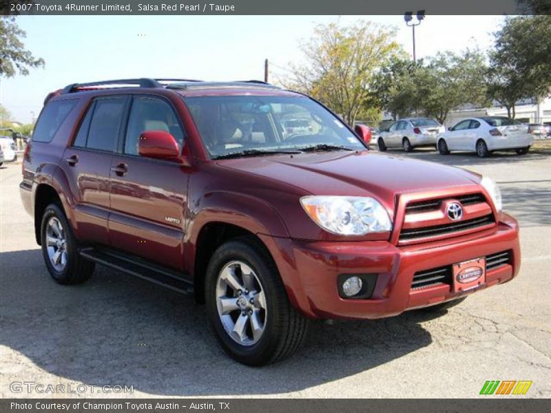 Salsa Red Pearl / Taupe 2007 Toyota 4Runner Limited