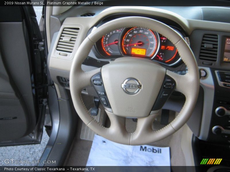 Platinum Graphite Metallic / Beige 2009 Nissan Murano SL