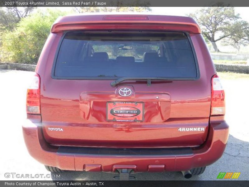 Salsa Red Pearl / Taupe 2007 Toyota 4Runner Limited