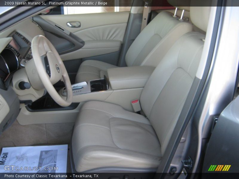 Platinum Graphite Metallic / Beige 2009 Nissan Murano SL