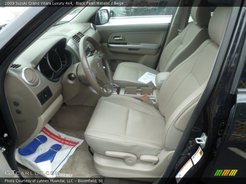Black Pearl Metallic / Beige 2009 Suzuki Grand Vitara Luxury 4x4